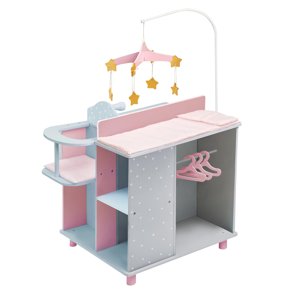 olivia'slittleworld Lit berceau poupon baigneur poupée Polka Dots Princess mobilier bois TD-0206AG olivia'slittleworld Lit berceau poupon baigneur poupée Polka Dots Princess mobilier bois TD-0206AG