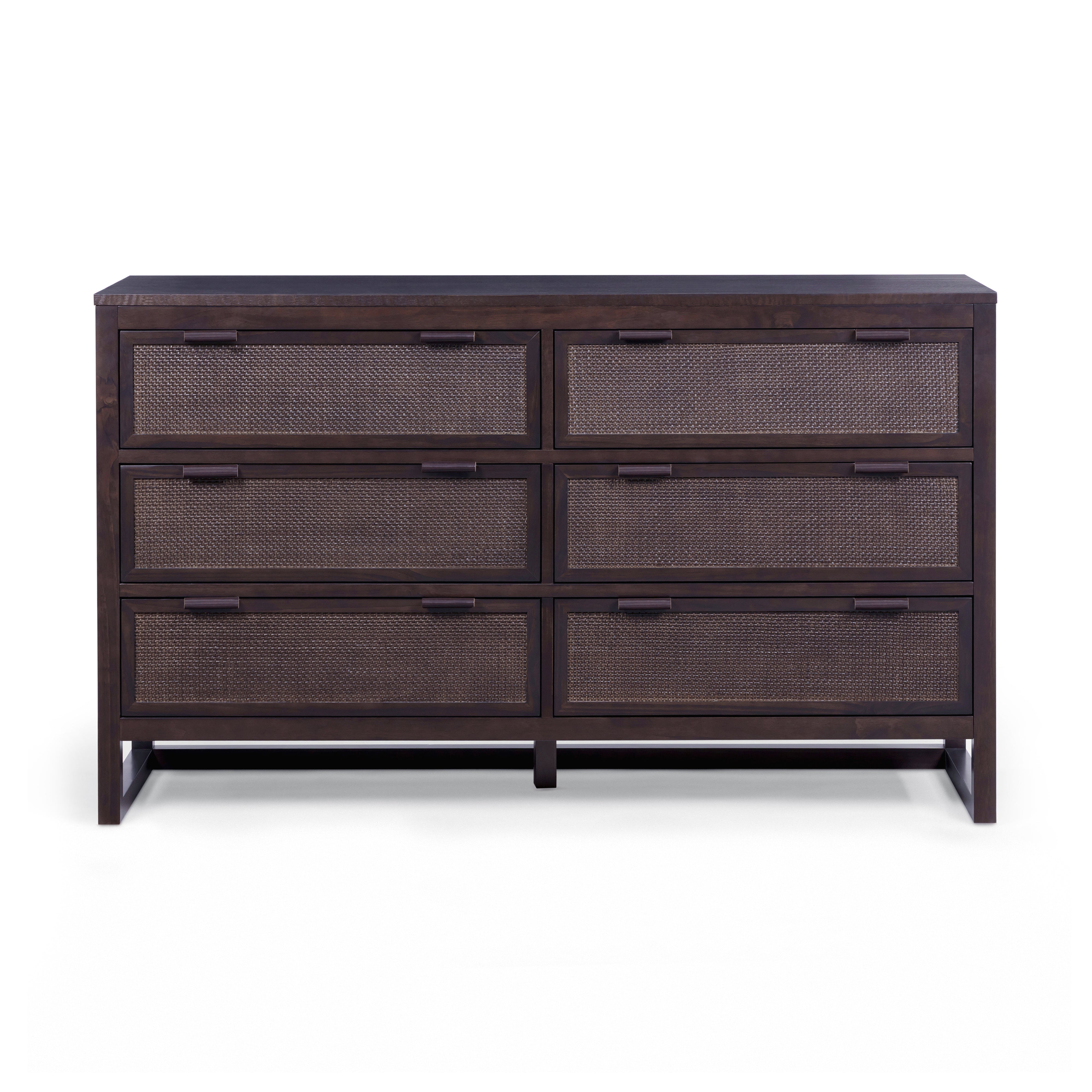 Hatteras Mocha Wood Bedroom Dresser 6 Drawers | Teamson Home UK - Teamson Hatteras Mocha Wood Bedroom Dresser 6 Drawers | Teamson Home UK - Teamson