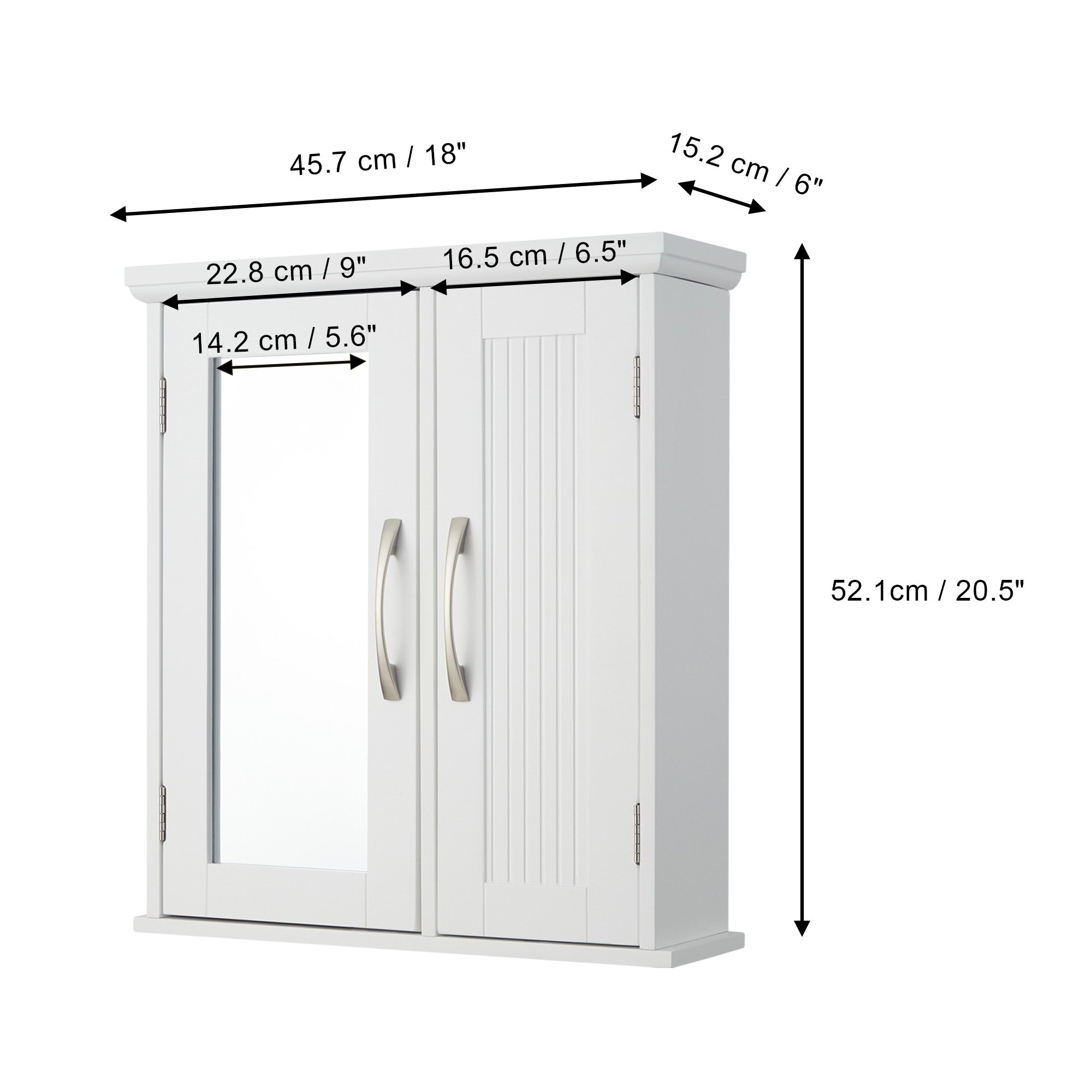 White framed deals medicine cabinet