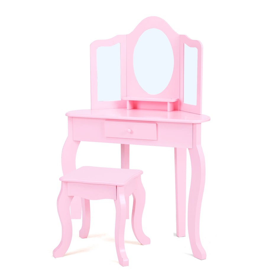 Kids wooden vanity table hot sale