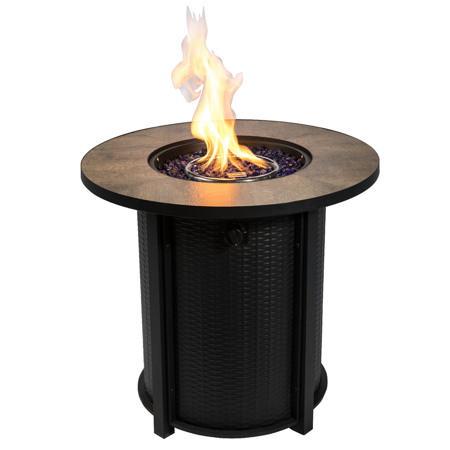 Shine Company Sevilla Round 18 In. Dia Gray Outdoor Propane Gas Fire Column With Glass Guard And Lava Rocks 6106sc Shine Company Sevilla Round 18 In. Dia Gray Outdoor Propane Gas Fire Column With Glass Guard And Lava Rocks 6106sc