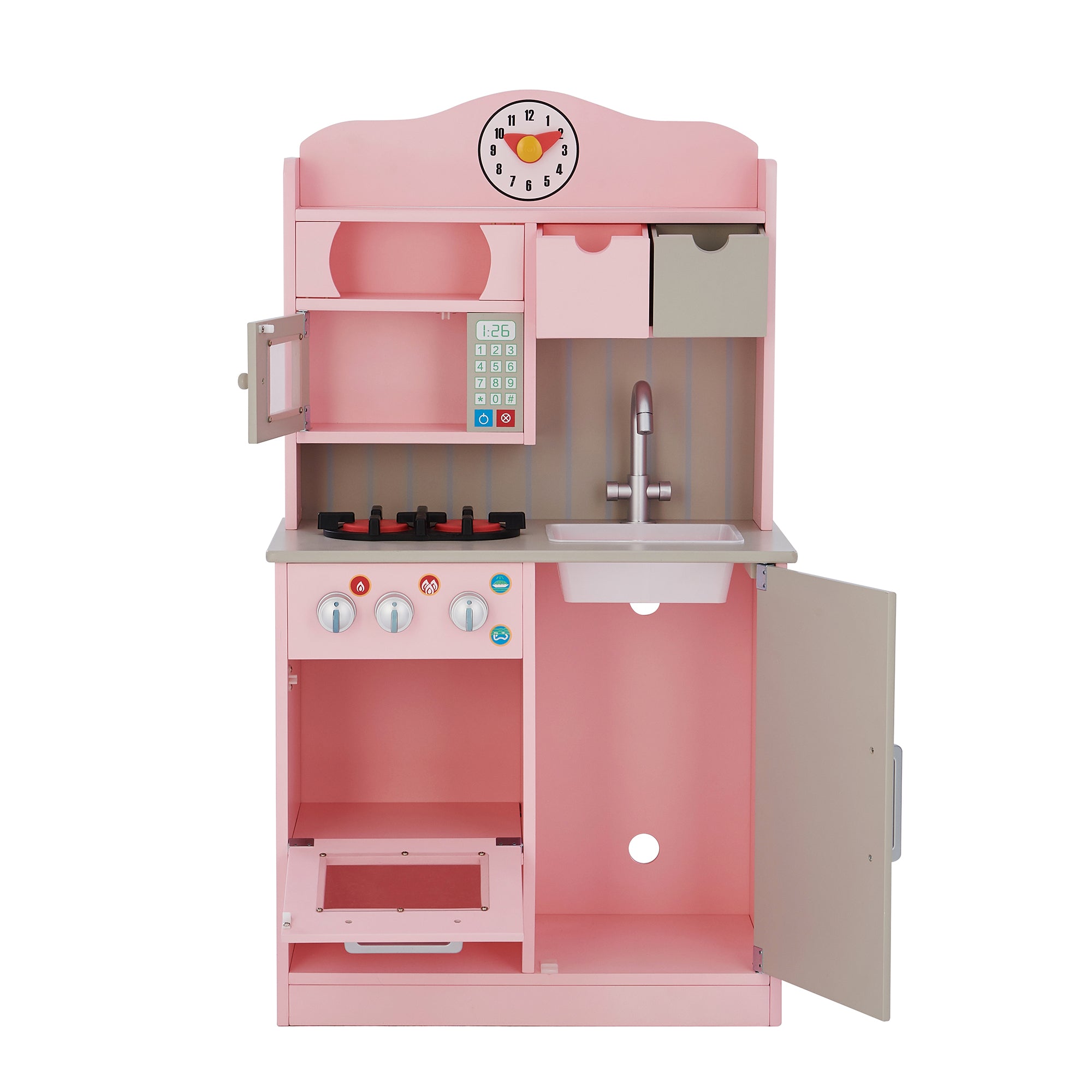 Teamson Kids Little Chef Florence Classic Interactive Wooden Play ...