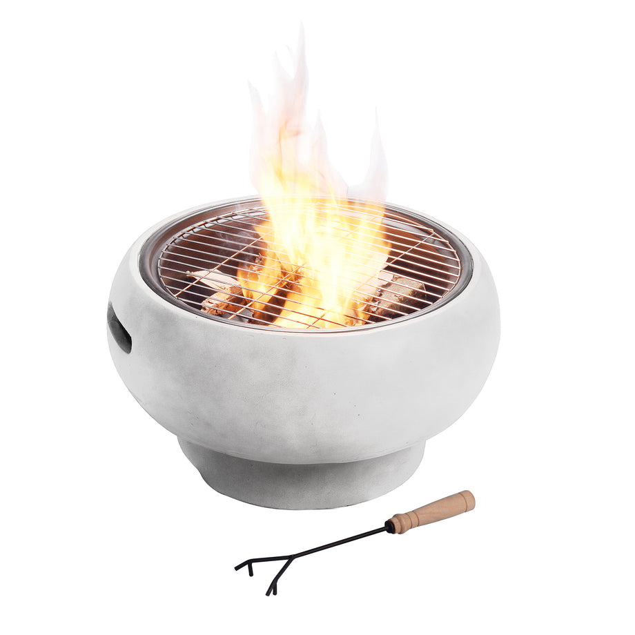 Peaktop by Teamson Home Garden Wood Burning Fire Pit, Outdoor Firepit –  Teamson UK