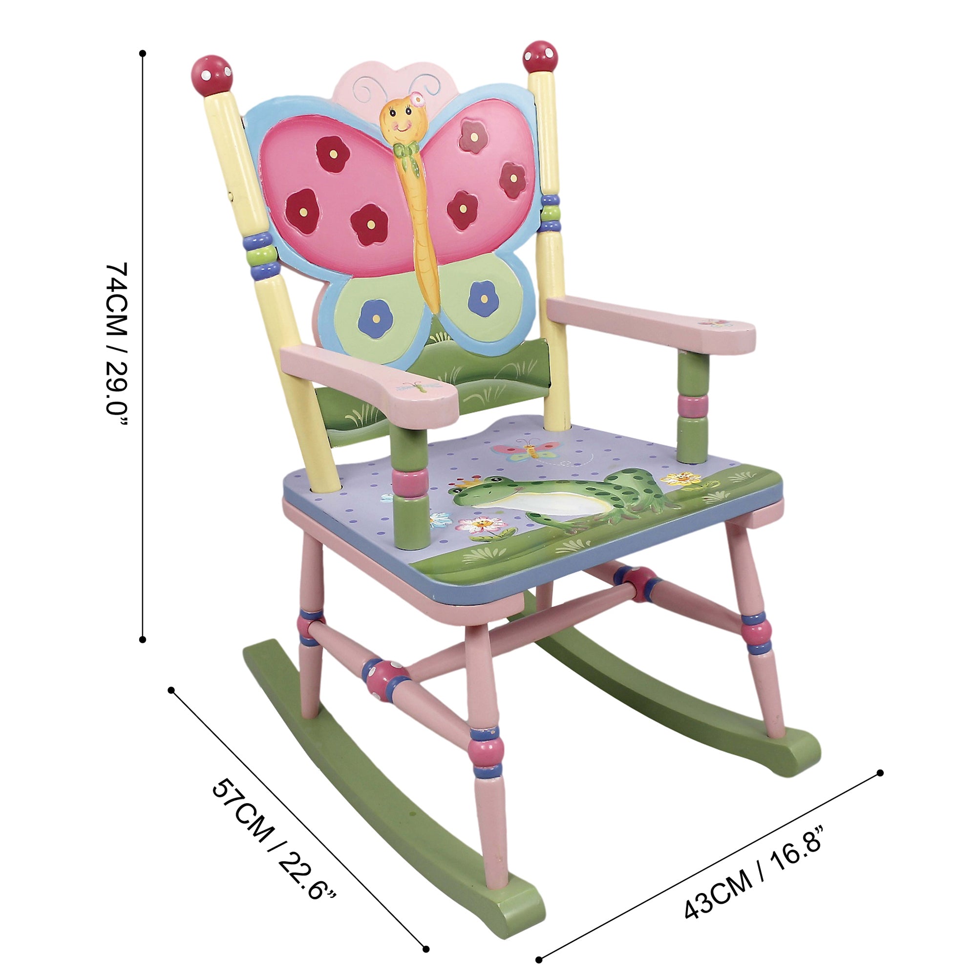 Butterfly shop rocking chair