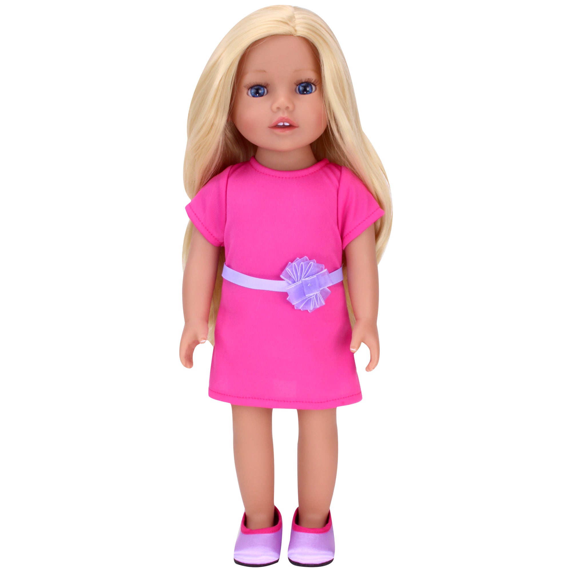 Sophia's by Teamson Kids 18 Inch Baby Doll "Chloe" with Pink Dress & D ...